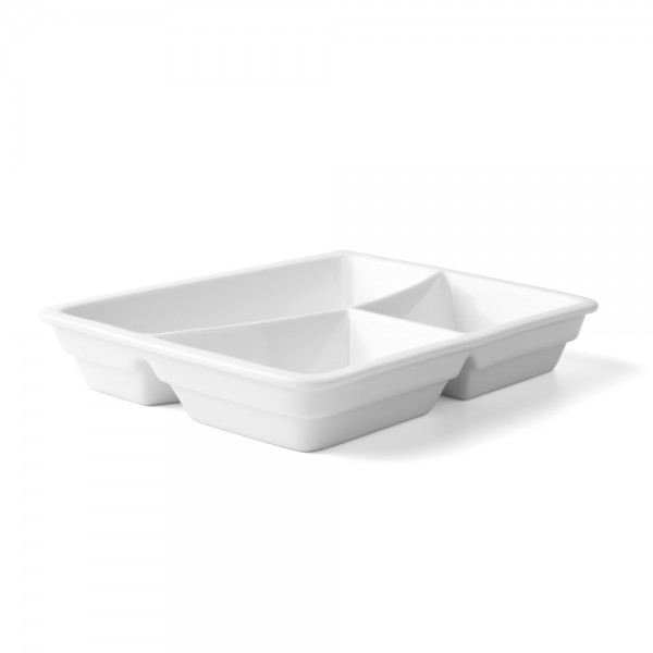 GVP 078 V2 ABTEILPLATTEN Alumina Segment plate 23,5 x 17,8 tripartite