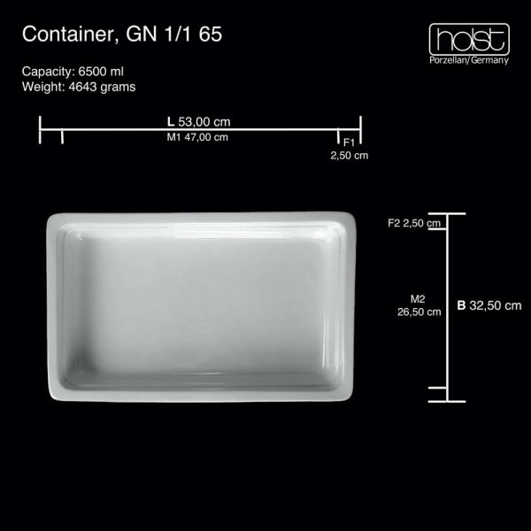 GN 1-1 65 GN-GASTRONORM Container GN 1-1 65 mm