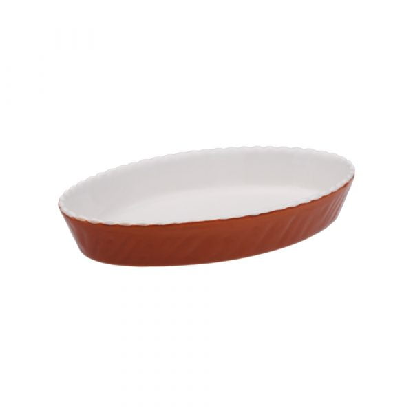 TOB 15522 MARRONE Oval baking pan brown ''Toscana'', 22 cm