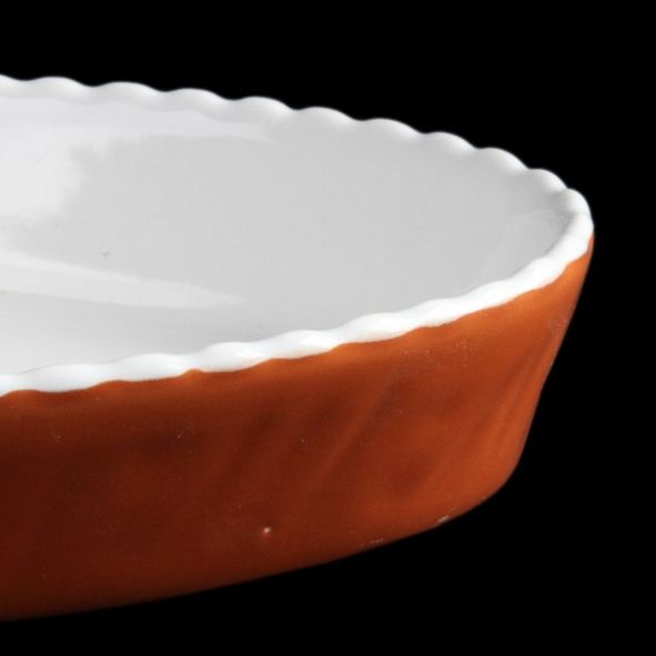 TOB 15522 MARRONE Oval baking pan brown ''Toscana'', 22 cm