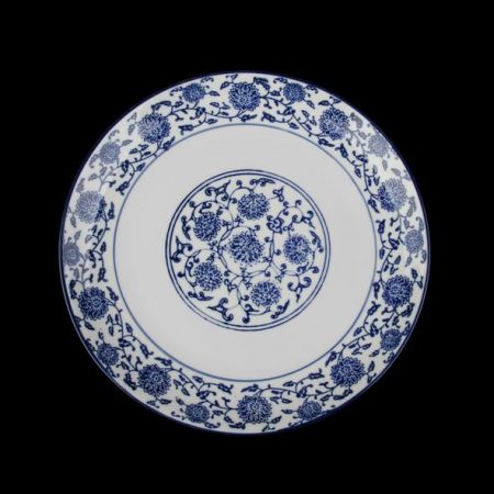 QHC 023 QING HUA CI Flat plate 23 cm ''Qing Hua Ci''