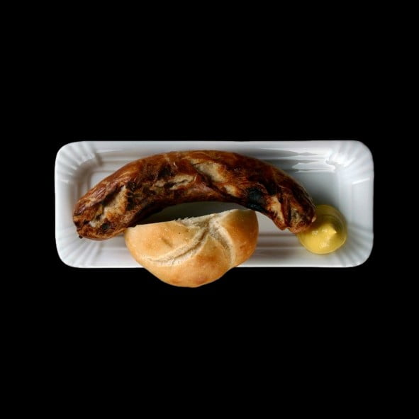 SL 006 EINWEG-DESIGN Porcelain Plate 20 cm ''Snack Line“