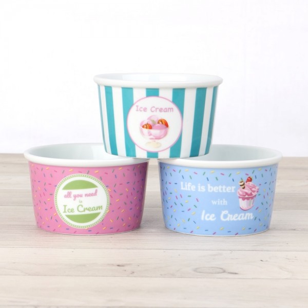 ES 302 DESSERTSCHALEN Ice bucket set 3 pcs. ''Gelateria''