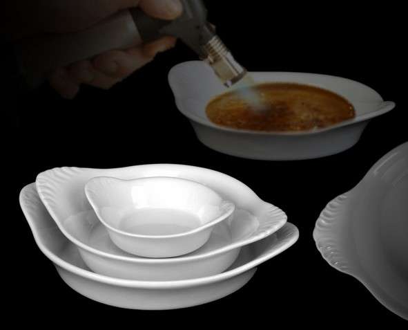 CB 2107 CREME BRULEE Round Eared Dish 15 cm ''Crème Brullée''