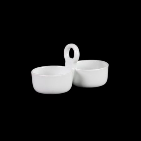 MI 009 DUO Porcelain Duo Bowl 11 cm with Handle