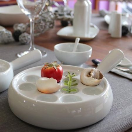 SPL 012 TESSIN Escargots plate with 12 segments