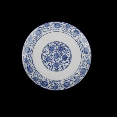 QHC 018 QING HUA CI Flat plate 18 cm ''Qing Hua Ci''