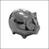 ACS 015 Piggy Bank 13 x 9,5 cm silver
