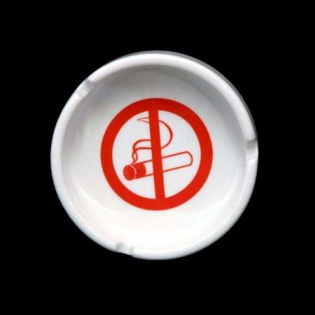 AB 925 NS Round ashtray 7,5 cm ''non-smoking'' stackable