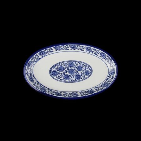QING HUA CI Oval platter 26 x 16 cm ''Qing Hua Ci''