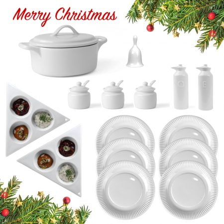 XMAS 004 KOMBI-SERVICE 15-tlg. Servierset Schwäbische Weihnacht (**)